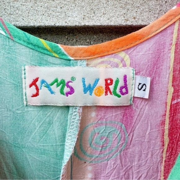 Jams World Sleeveless Scoop Neck Midi Dress Vintage Hawaii - Picture 3 of 12